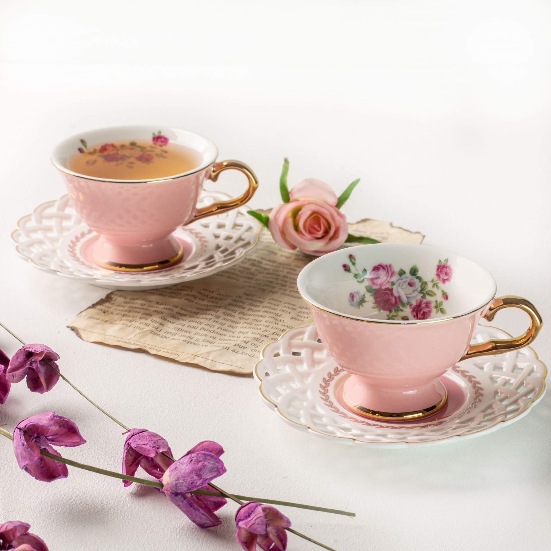 Viola Dicentra Cup and Saucer Set of Two (90ml)