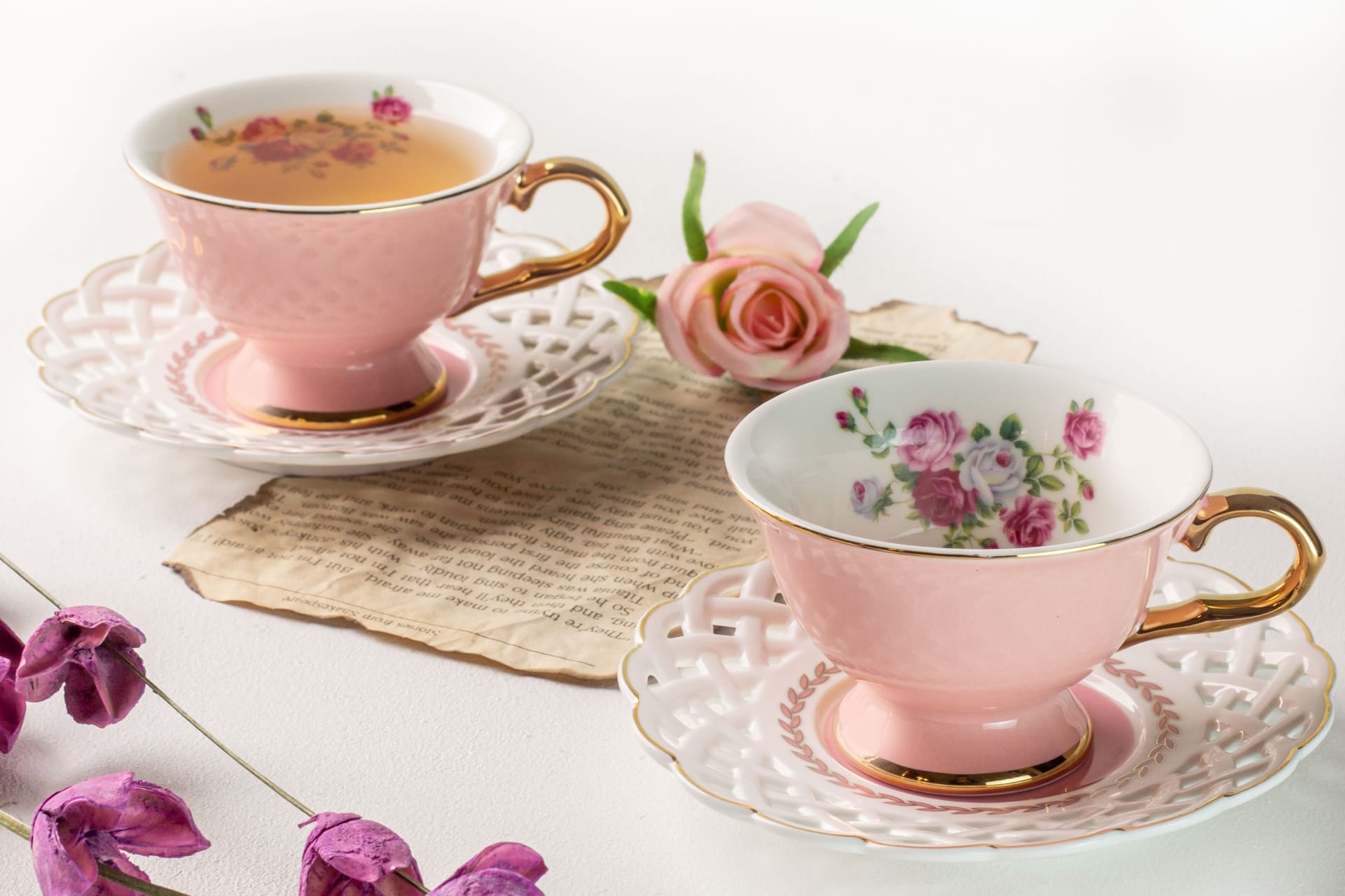 Viola Dicentra Cup and Saucer Set of Two (90ml)