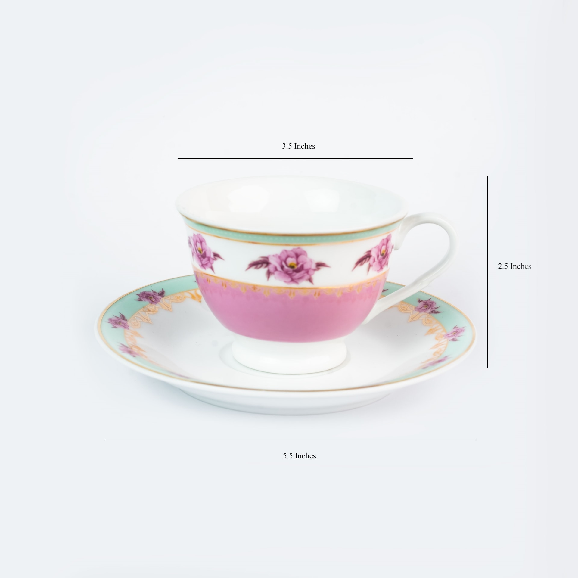 Viola Azure Cup and Saucer Collection