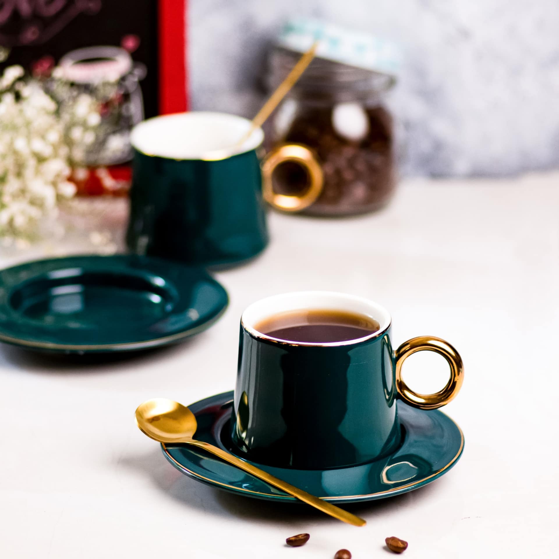 Viola Verdant Tea/Coffee Mug Set