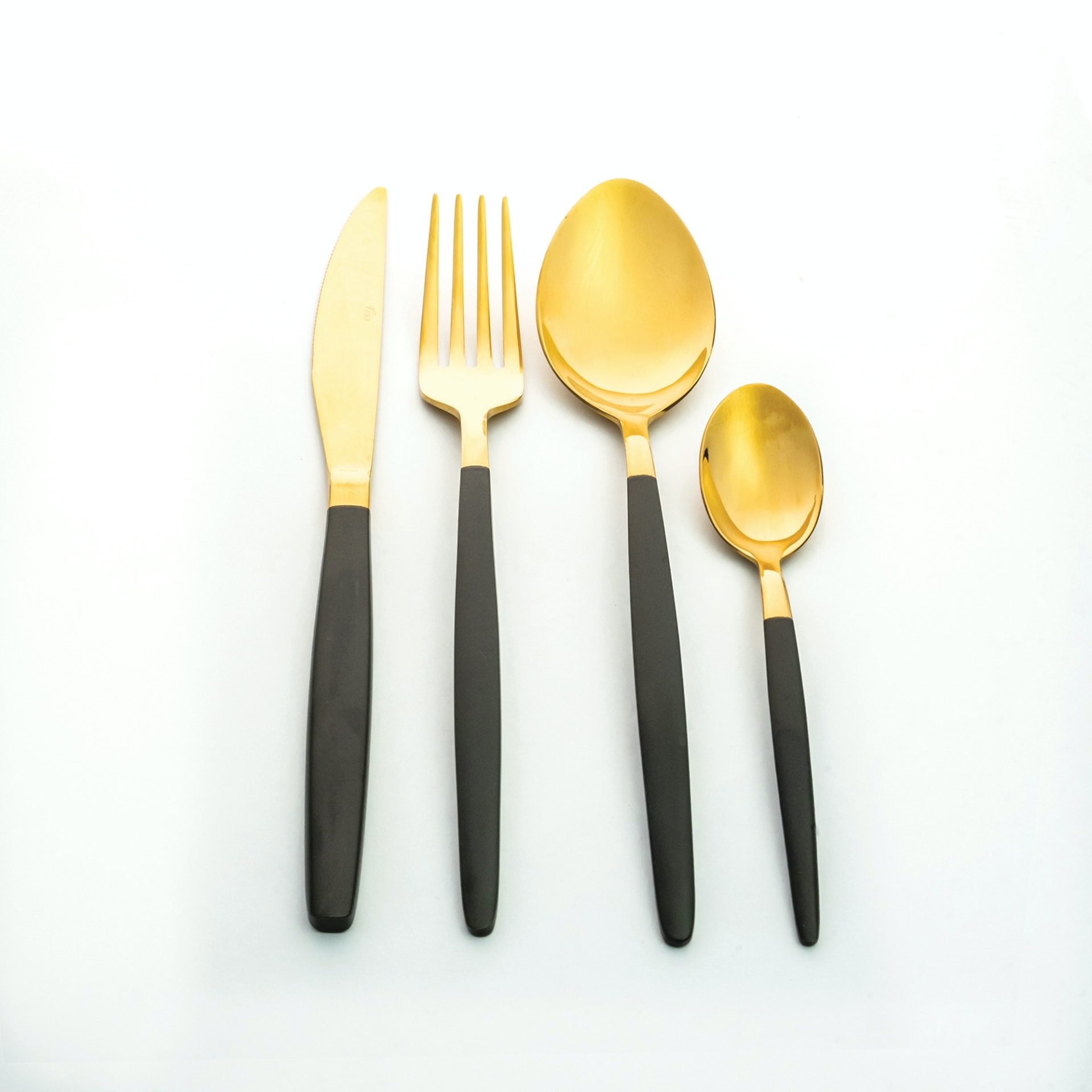 Viola Black & Gold Coalescence Cutlery Set