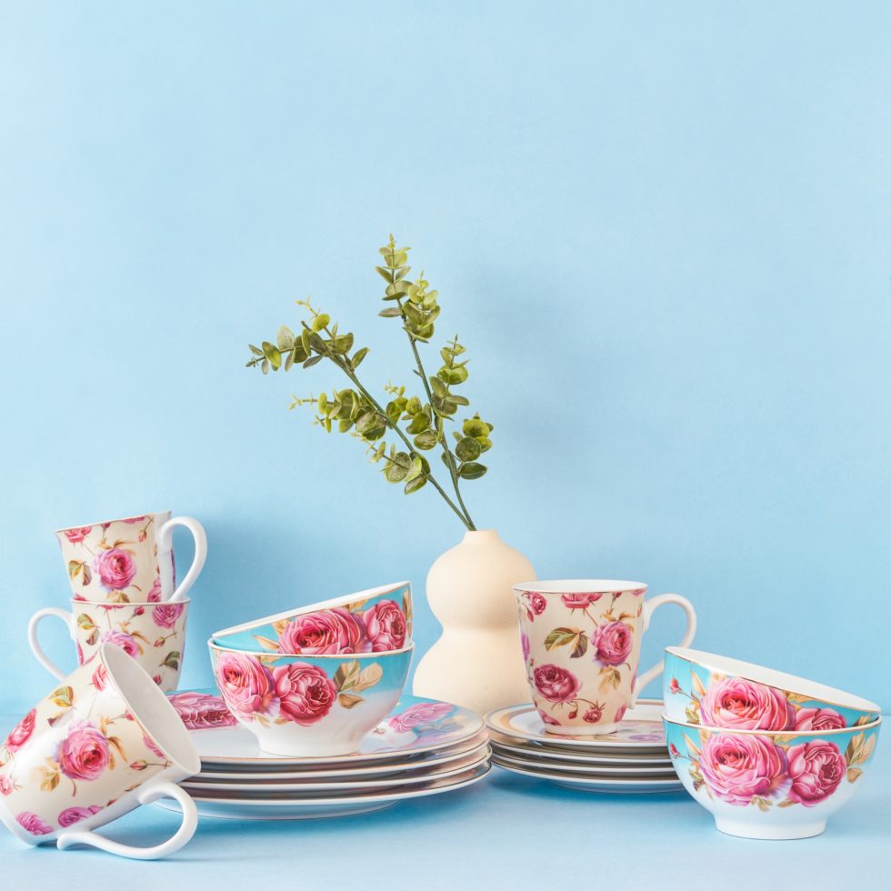 Viola Floral Modish Porcelain Bowl Viola Luxury Tableware & Glassware